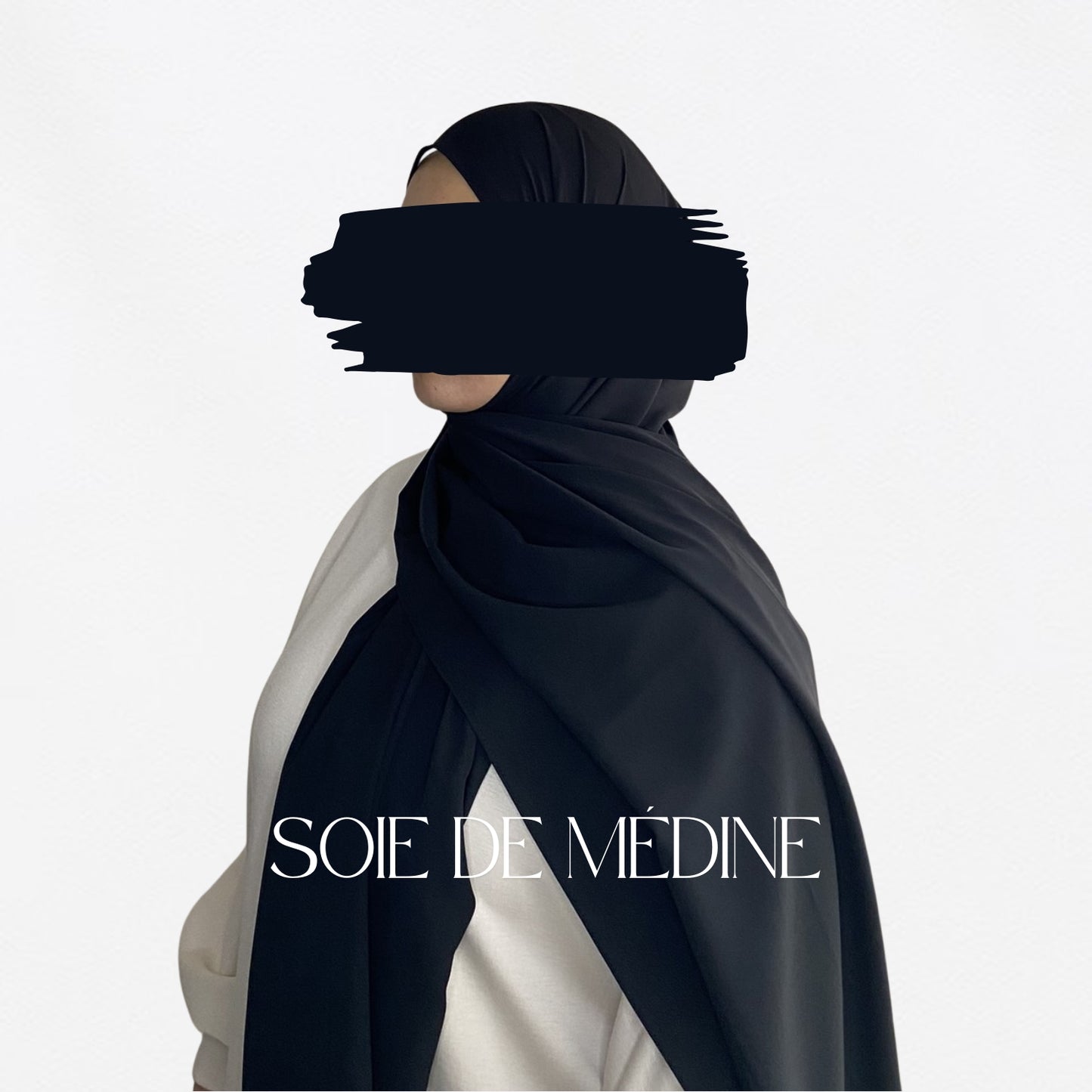 HIJAB SOIE DE MÉDINE - NOIR
