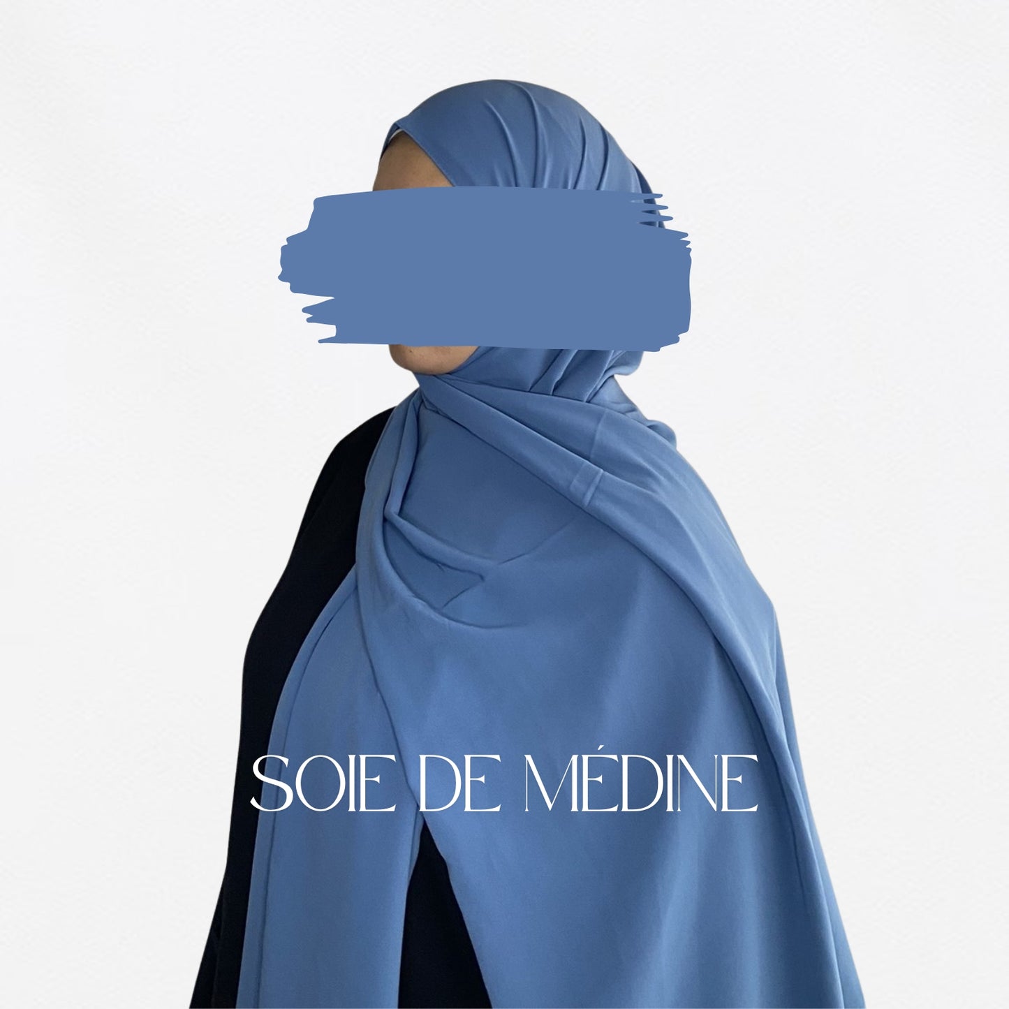 HIJAB SOIE DE MÉDINE - BLEU