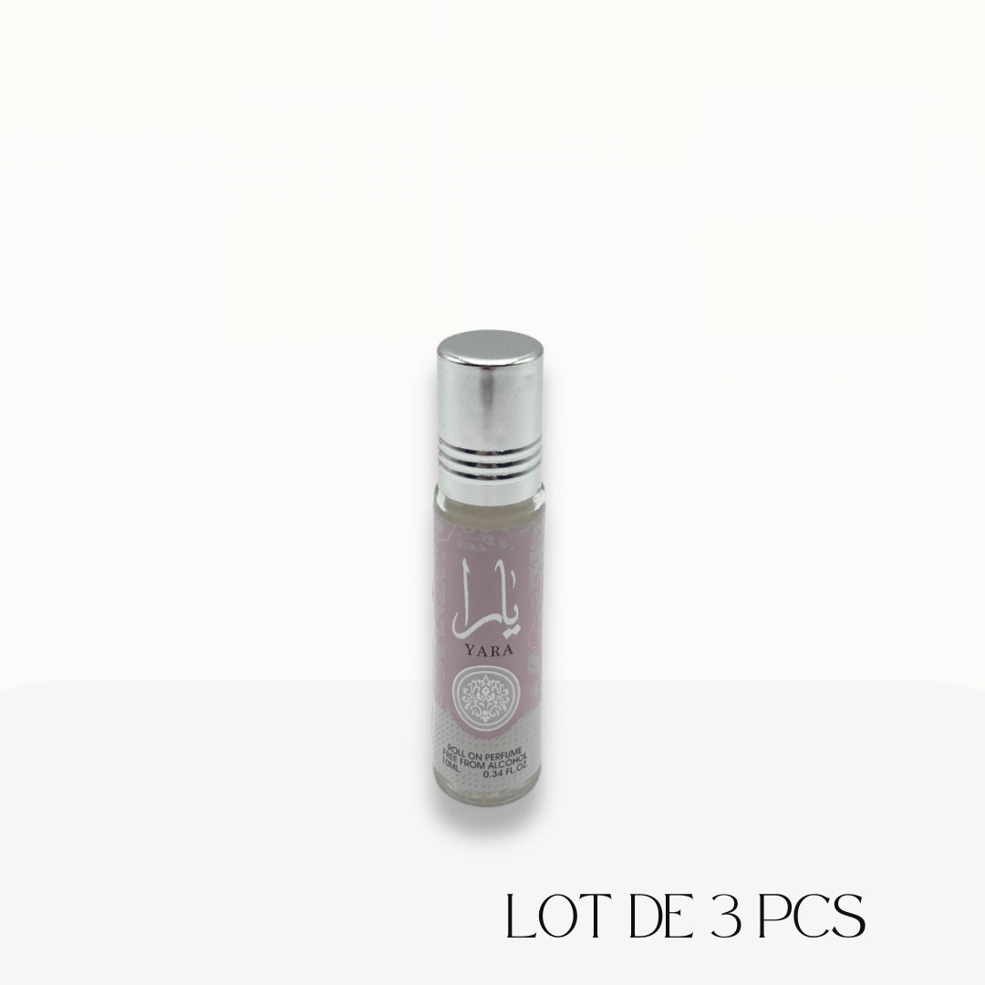 Parfum Yara rose roll-on x3