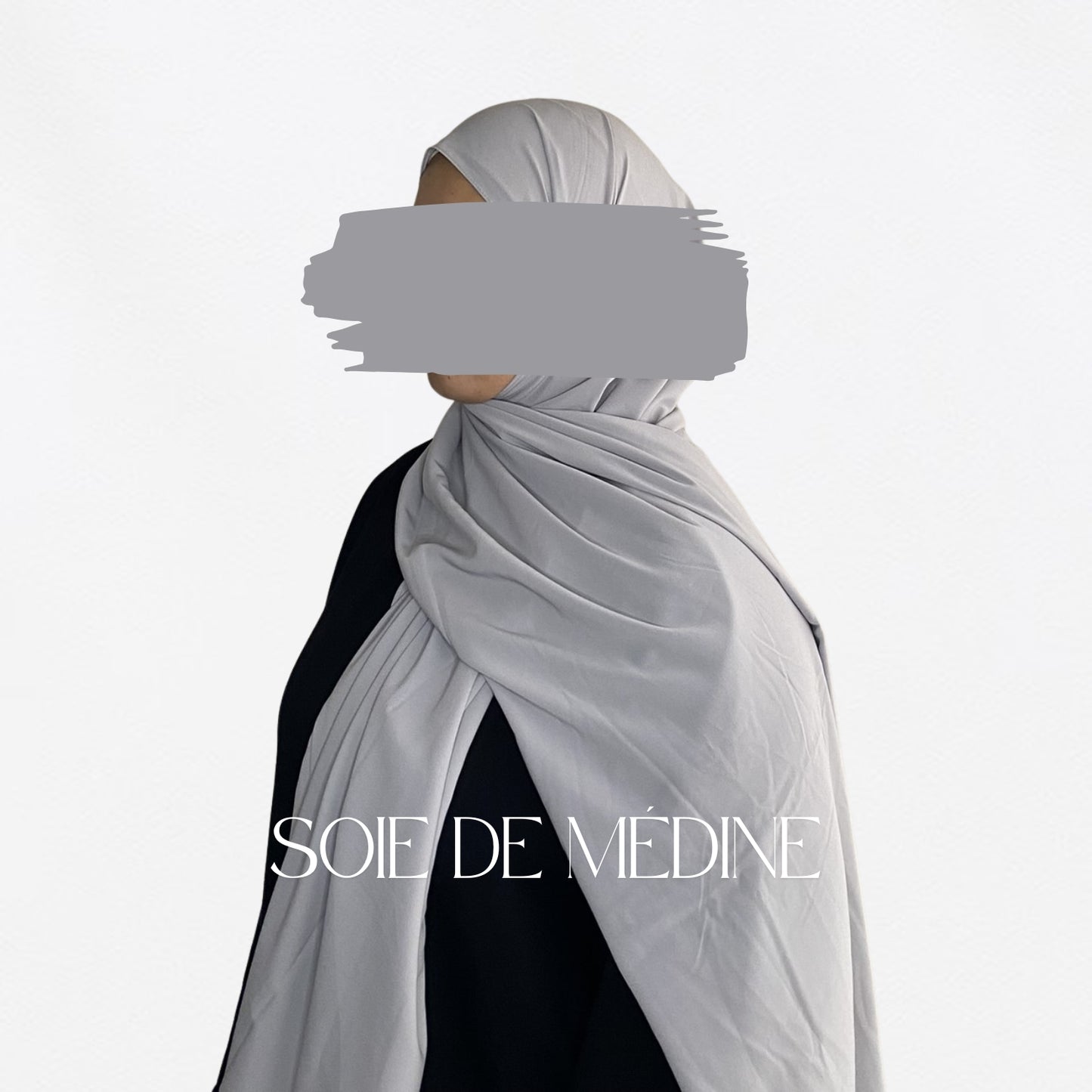 HIJAB SOIE DE MÉDINE - GRIS