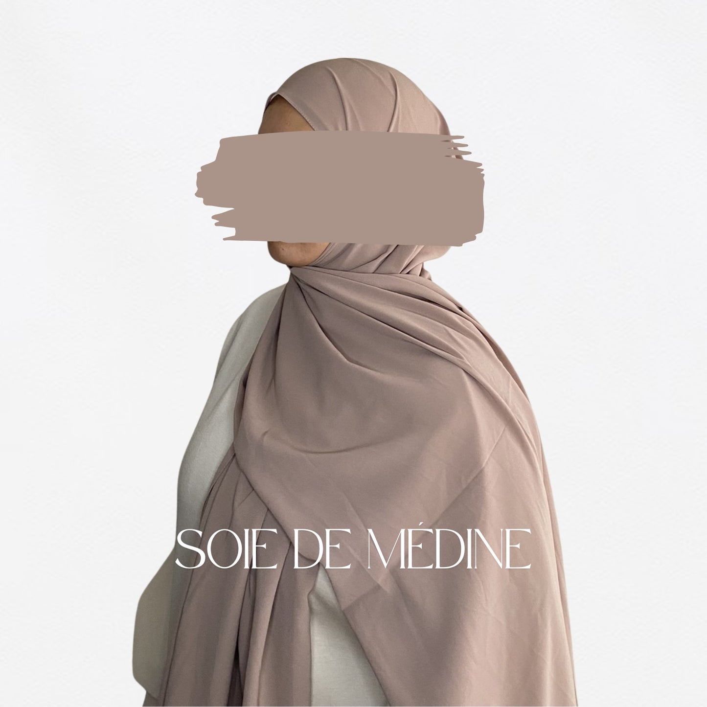 HIJAB SOIE DE MÉDINE - TAUPE