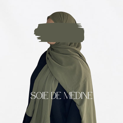 HIJAB SOIE DE MÉDINE - KAKI