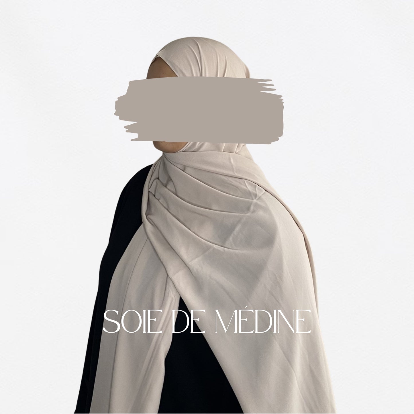HIJAB SOIE DE MÉDINE - BEIGE