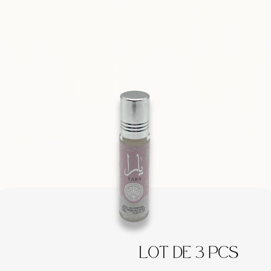 Parfum Yara rose roll-on x3