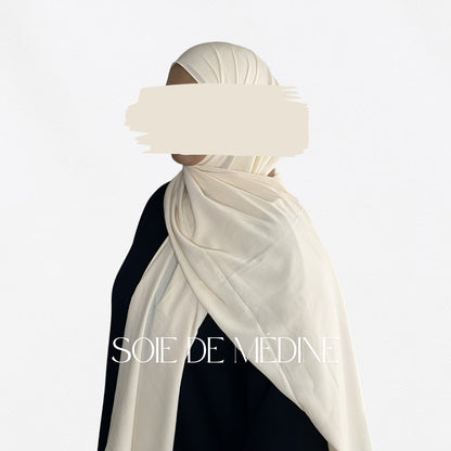 HIJAB SOIE DE MÉDINE - BEIGE CLAIR