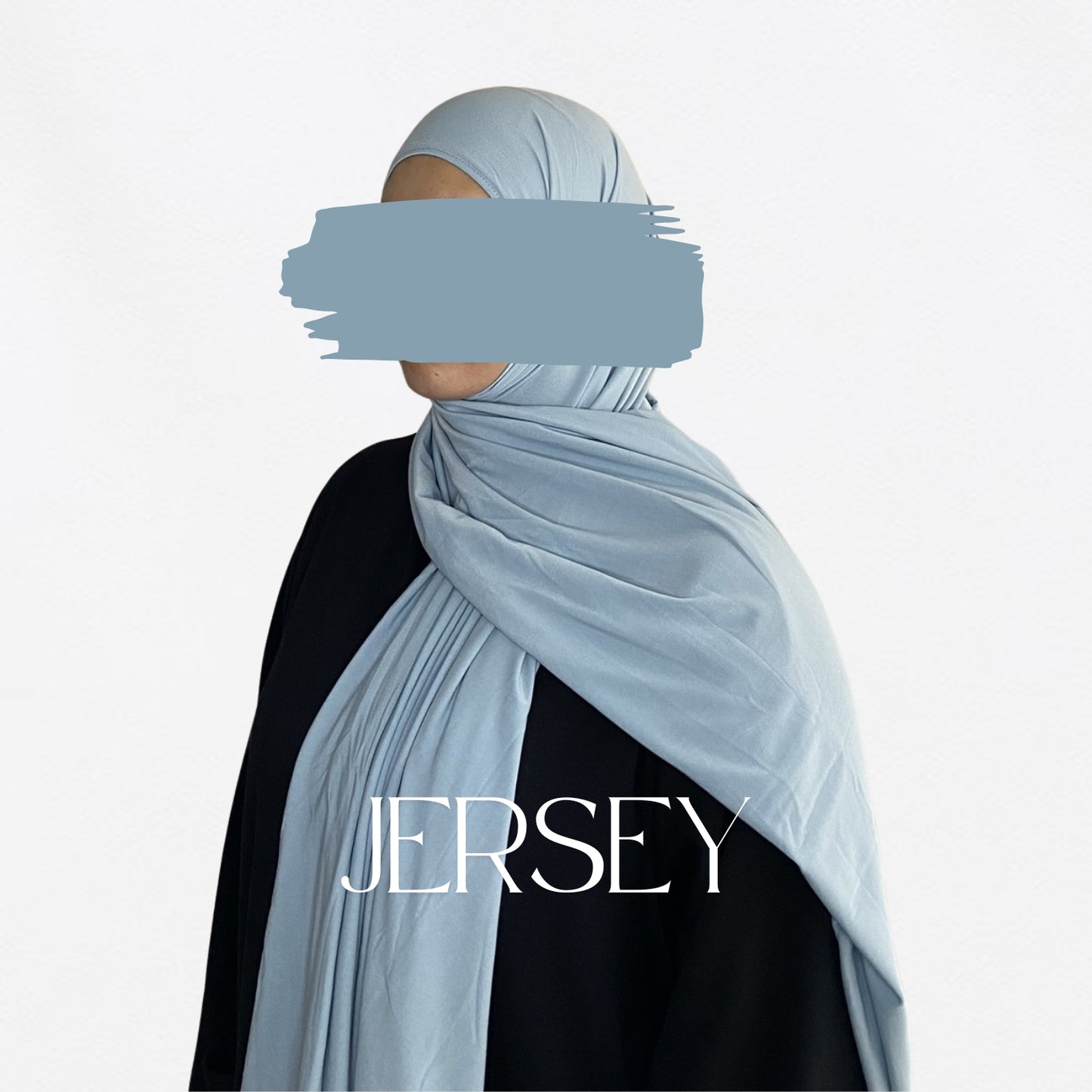 HIJAB JERSEY PREMIUM - BLEU CLAIR