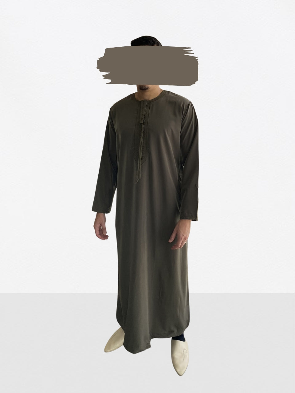 Qamis Style Emirati Manche Longue