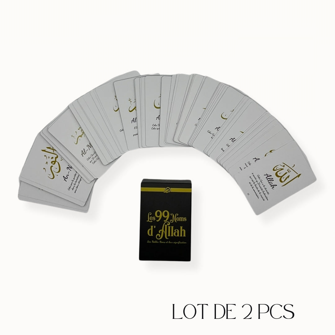 Cartes 99 noms d’Allah x2
