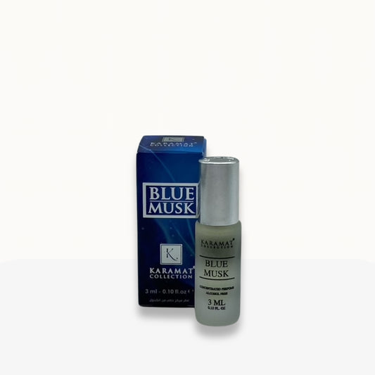 Blue Musk de KARAMAT – Parfum sans alcool au format roll-on