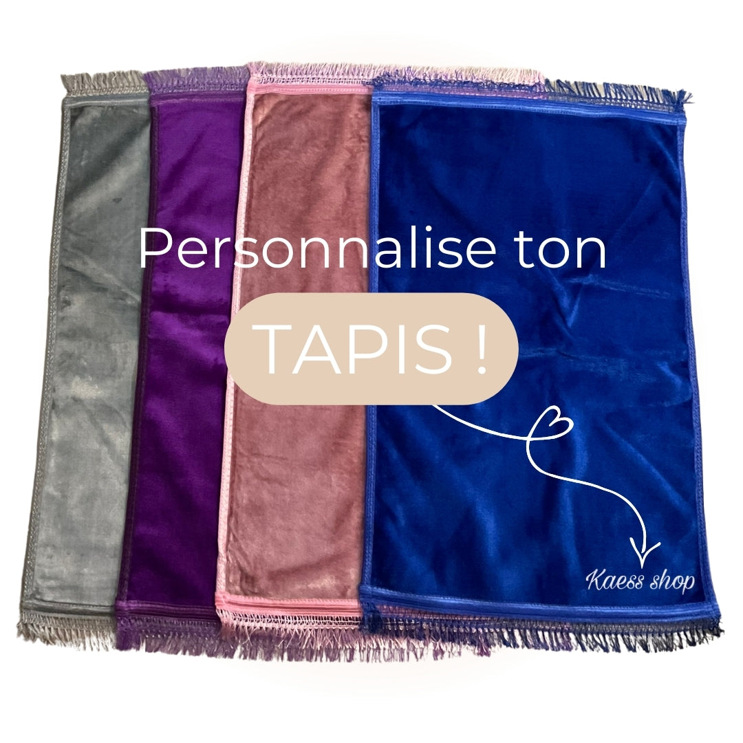 Tapis de prière uni - Personnalisé