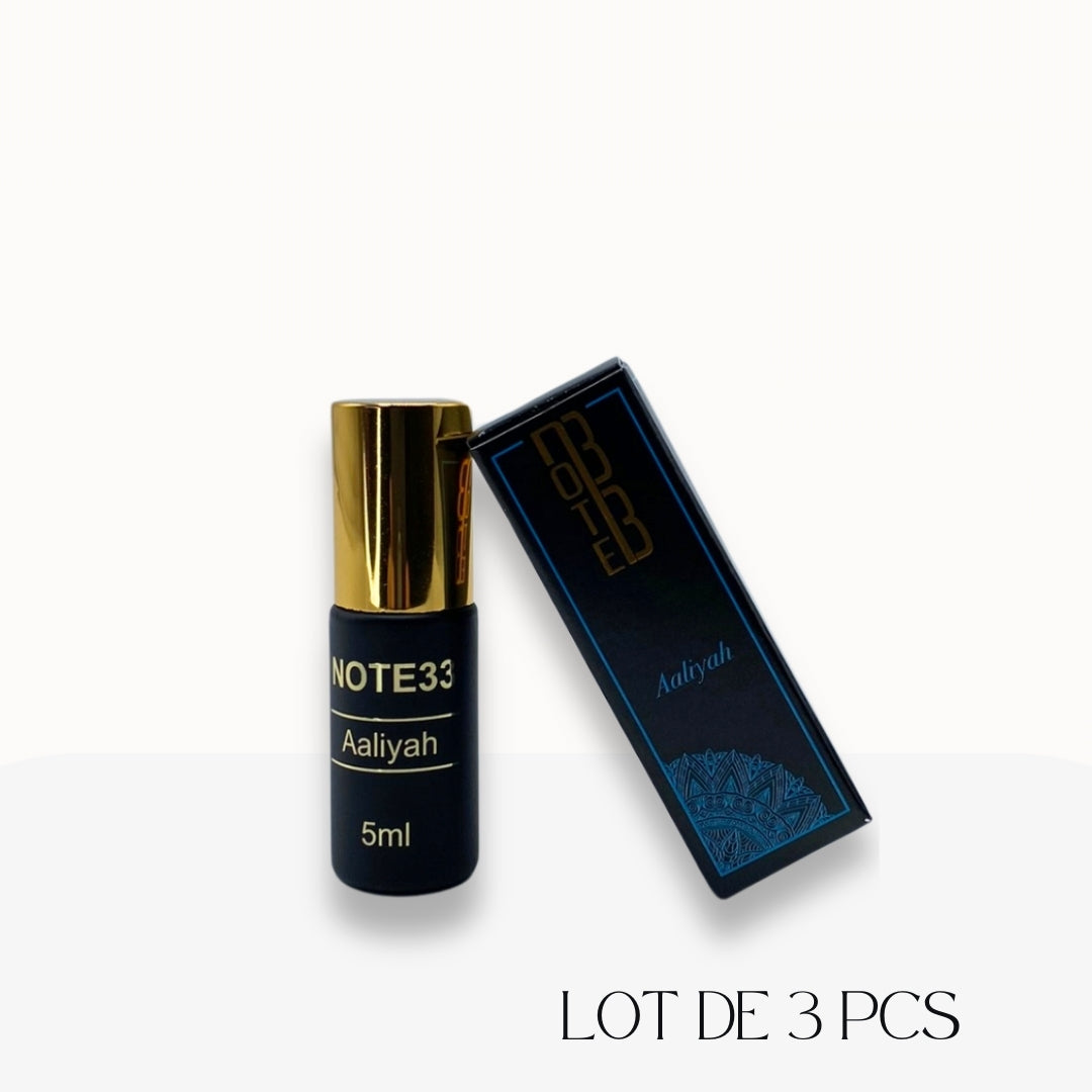 Musc Aaliyah de Note33 – Parfum sans alcool au format roll-on x3