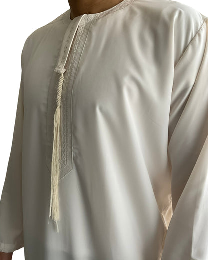 Qamis Style Emirati Manche Longue